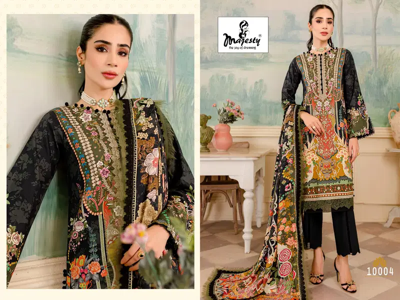 Bliss line By Majesty Cotton Pakistani Suits Wholesale Clothing Suppliers In India